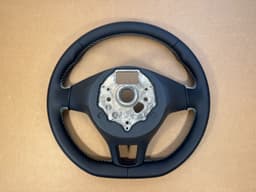 VW NEW Volkswagen Passat Tiguan Black Leather Steering Wheel 5NN419091B — thumbnail 9