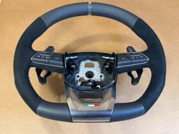 LAMBORGHINI NEW Lamborghini URUS 4M Alcantara Leather Steering Wheel Black Stiching +HEATING — thumbnail 2