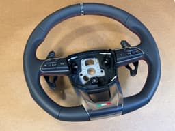 LAMBORGHINI NEW Lamborghini URUS 4M Black Napa Leather Steering Wheel RED Stiching 4ML091 — thumbnail 2