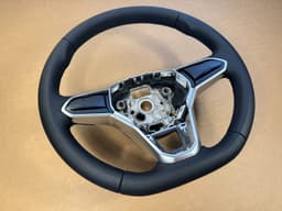 VW NEW Volkswagen VW Golf 8 T-Roc TOUAREG CR7 PASSAT Leather Steering Wheel — thumbnail 2