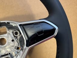 VW NEW Volkswagen VW Golf 8 T-Roc TOUAREG CR7 PASSAT Leather Steering Wheel — thumbnail 5