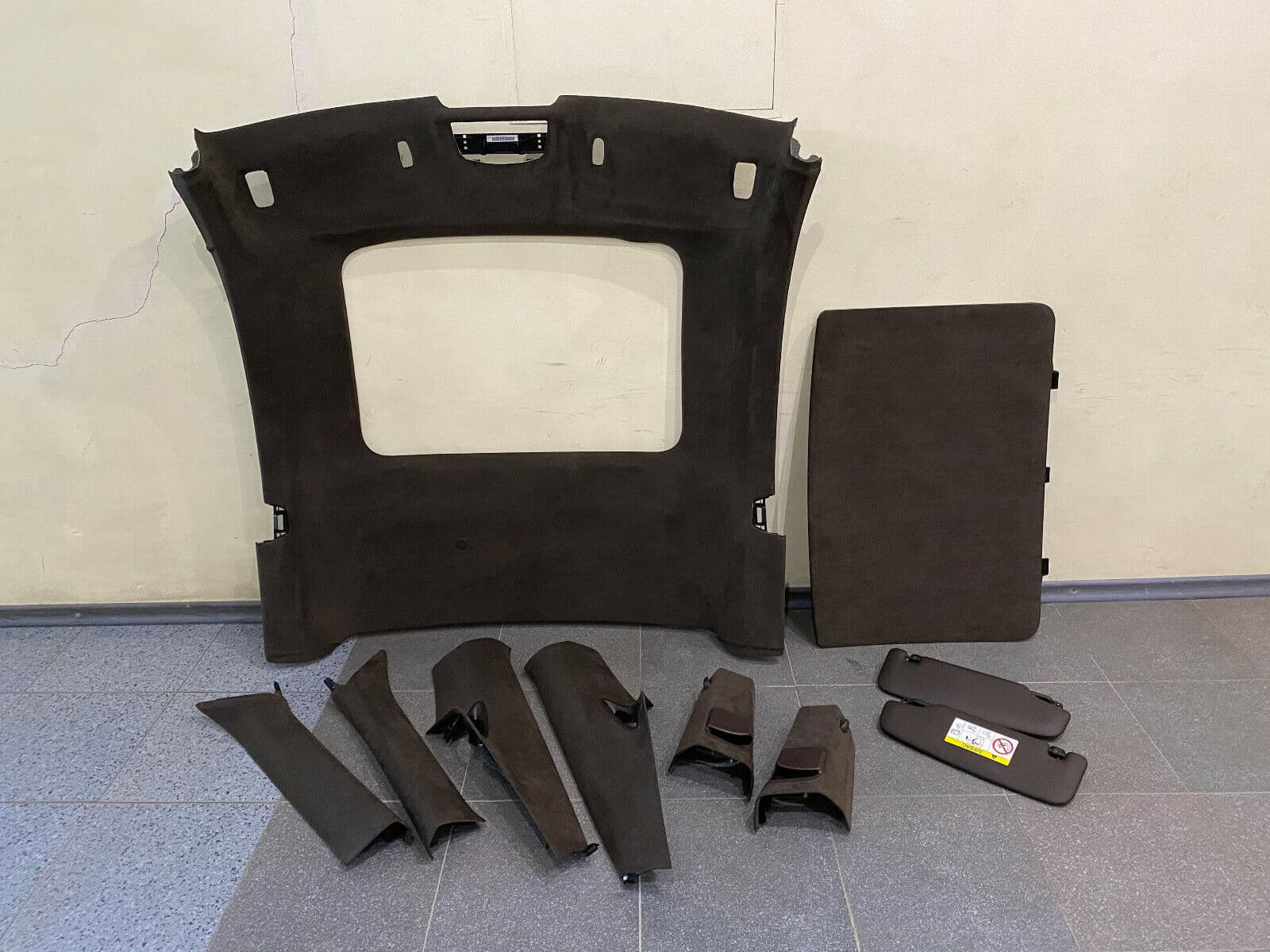 PORSCHE Porsche 911 991 Coupe GENUINE BRAUN ESPRESSO ALCANTARA CEILING SET