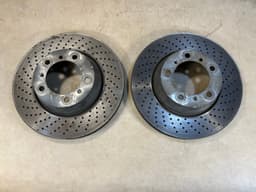 PORSCHE Porsche 911 991 GENUINE Rear Brake Discs SET x2 psc LH & RH — thumbnail 1