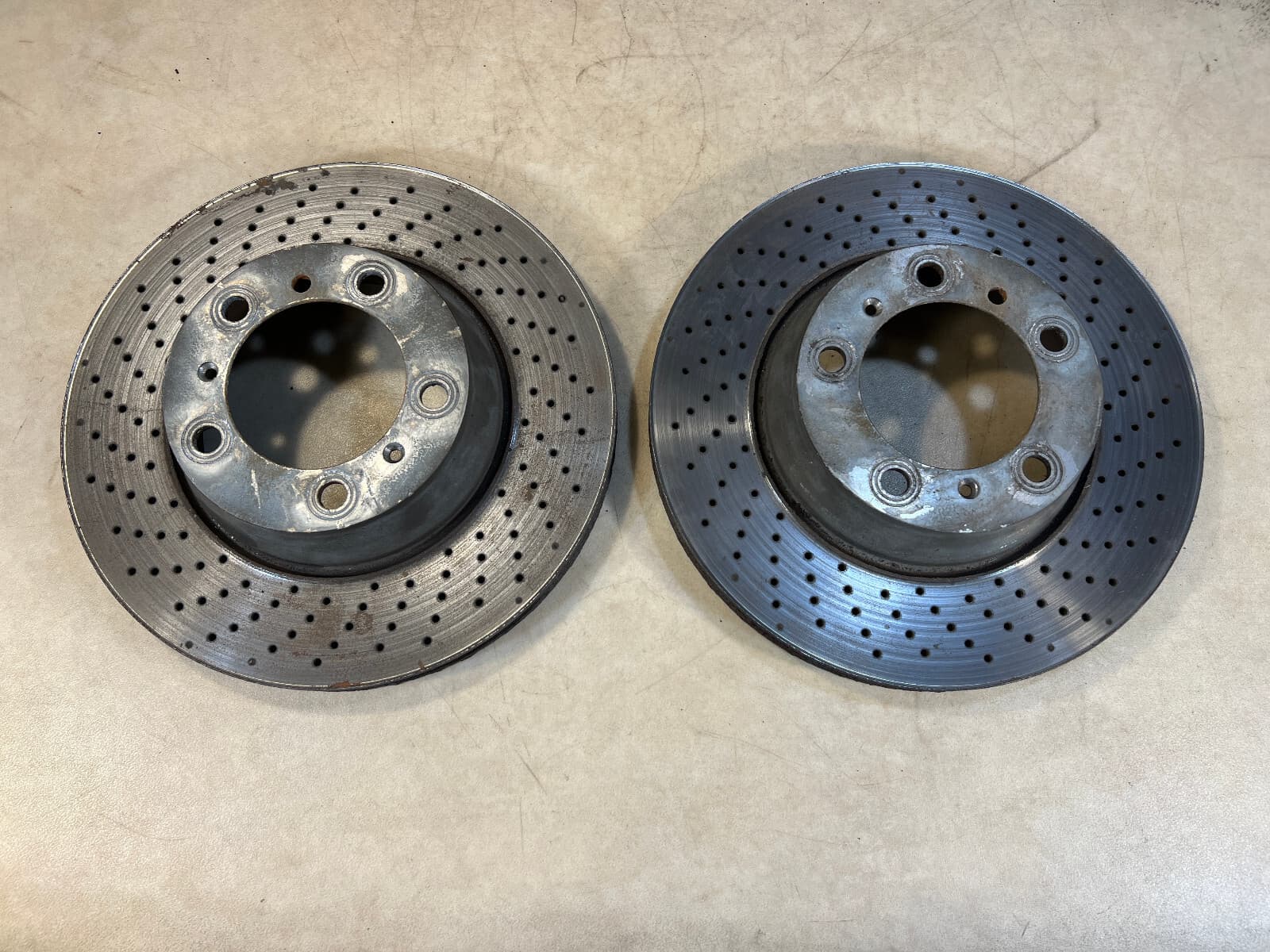 Porsche 911 991 GENUINE Rear Brake Discs SET x2 psc LH & RH