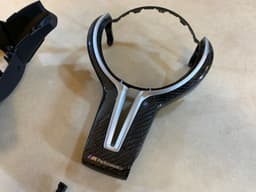 BMW BMW 5 6 F07 F10 F11 F06 F12 F13 Steering Wheel M5 Carbon Cover Paddles Wire SET — thumbnail 3