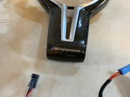 BMW BMW 5 6 F07 F10 F11 F06 F12 F13 Steering Wheel M5 Carbon Cover Paddles Wire SET — thumbnail 6