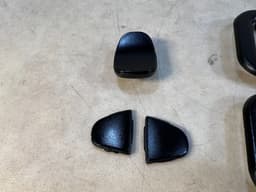 BMW BMW 7 E23 GENUINE Inner Door Handle Covers SET + Armrest Trims BLACK — thumbnail 6
