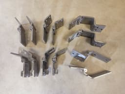 MERCEDES-BENZ STAINLESS STEEL Mercedes W463 G class Doors, Hood + Trunk Door Hinge Set 12 pcs — thumbnail 7