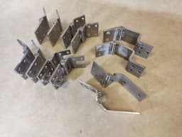 MERCEDES-BENZ STAINLESS STEEL Mercedes W463 G class Doors, Hood + Trunk Door Hinge Set 12 pcs — thumbnail 9