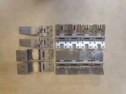 MERCEDES-BENZ STAINLESS STEEL Mercedes W463 G class Doors, Hood + Trunk Door Hinge Set 12 pcs — thumbnail 1