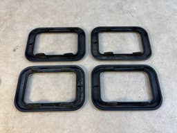 BMW BMW 7 E23 GENUINE Inner Door Handle Covers SET + Armrest Trims BLACK — thumbnail 3