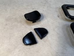 BMW BMW 7 E23 GENUINE Inner Door Handle Covers SET + Armrest Trims BLACK — thumbnail 7