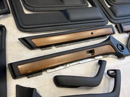 BMW BMW 7 E23 Facelift GENUINE Door Center Console Panel Trim SET Black — thumbnail 10