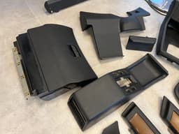BMW BMW 7 E23 Facelift GENUINE Door Center Console Panel Trim SET Black — thumbnail 9