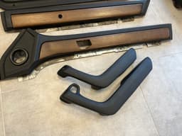 BMW BMW 7 E23 Facelift GENUINE Door Center Console Panel Trim SET Black — thumbnail 7