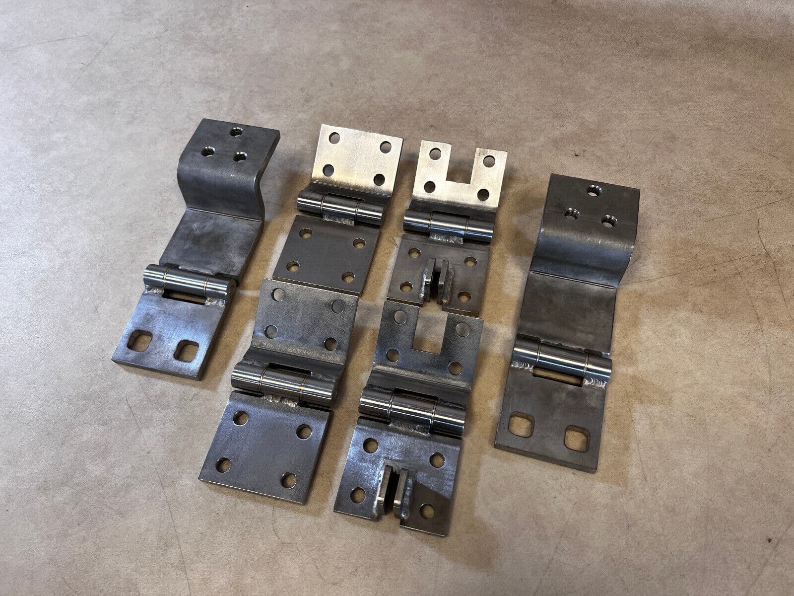 MERCEDES-BENZ STAINLESS STEEL Mercedes W463 G class 2 Doors + Trunk Door Hinge Set 6 pcs
