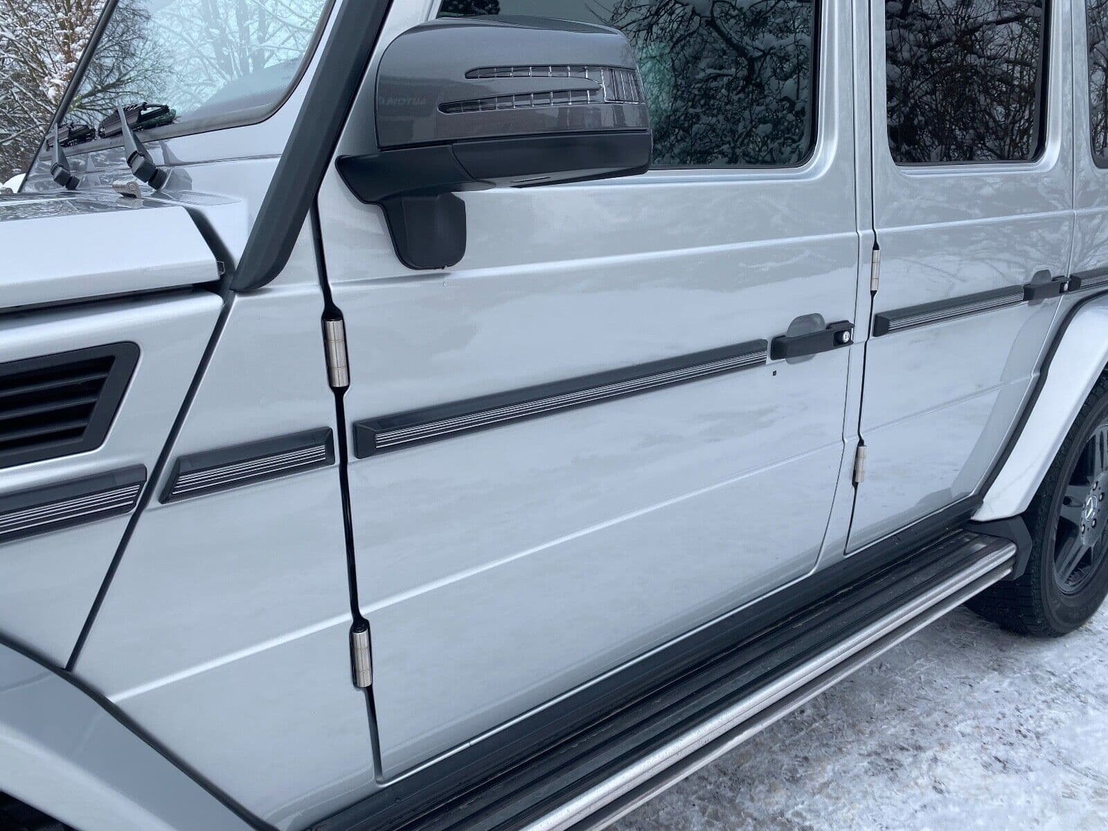 MERCEDES-BENZ STAINLESS STEEL Mercedes W463 G class Doors, Hood + Trunk Door Hinge Set 12 pcs