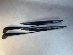 BMW BMW 7 Series E23 Genuine Front Windshield Wiper Blades Arms Black Shadowline LHD — thumbnail 3