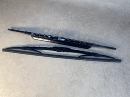 BMW BMW 7 Series E23 Genuine Front Windshield Wiper Blades Arms Black Shadowline LHD — thumbnail 5