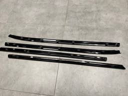 BMW GENUINE BMW 7 E23 Door Molding window frame Aluminum Black Shadowline SET 20pcs — thumbnail 3