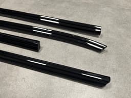 BMW GENUINE BMW 7 E23 Door Molding window frame Aluminum Black Shadowline SET 20pcs — thumbnail 4