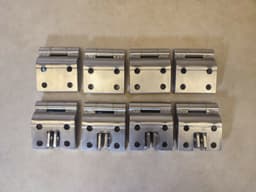 MERCEDES-BENZ STAINLESS STEEL Mercedes W463 G class Front & Rear LH & RH 4 Doors SET Hinge 8pc — thumbnail 4