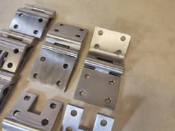 MERCEDES-BENZ STAINLESS STEEL Mercedes W463 G class Front & Rear LH & RH 4 Doors SET Hinge 8pc — thumbnail 7