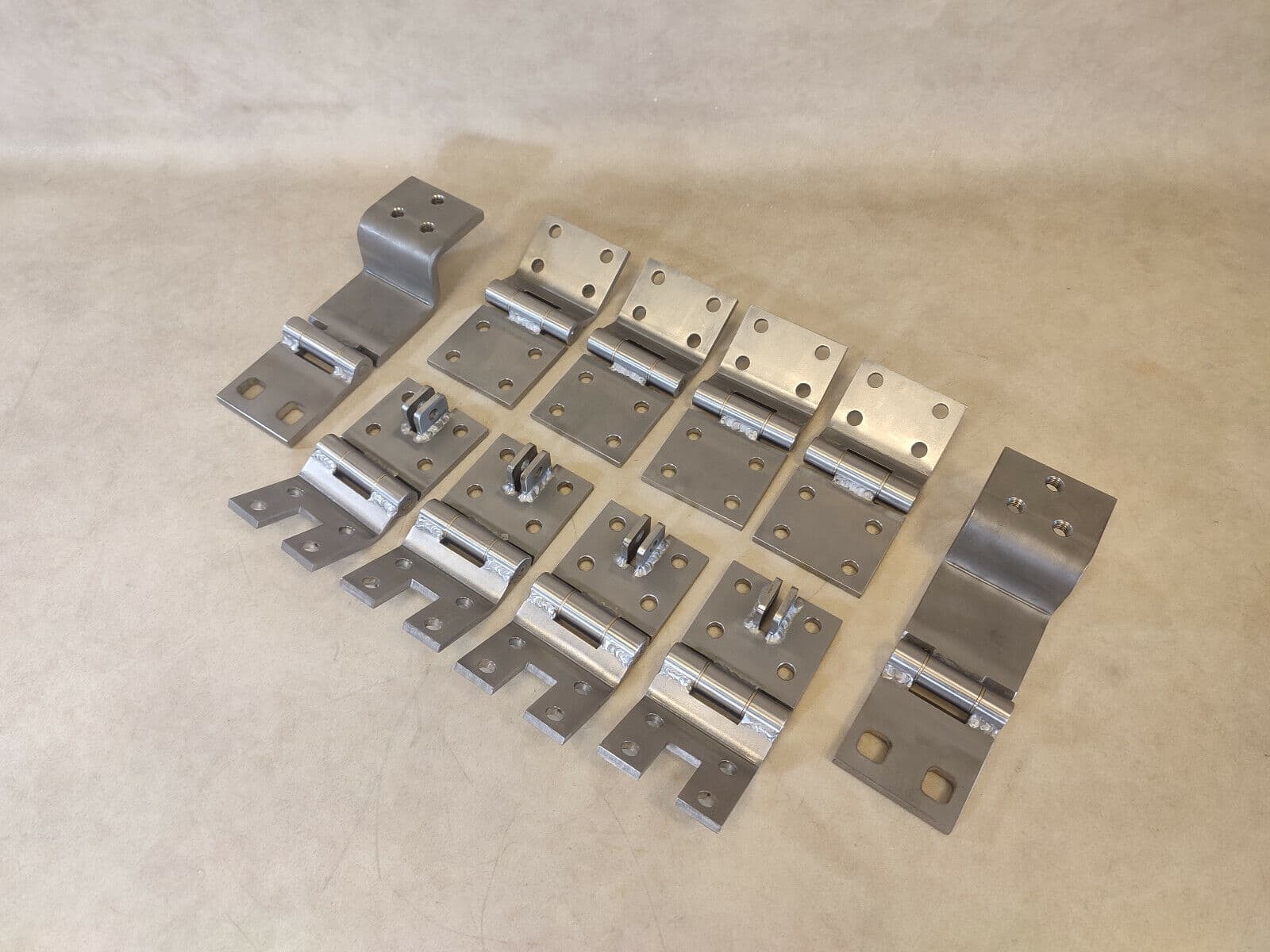 MERCEDES-BENZ STAINLESS STEEL Mercedes W463 G class Doors + Trunk Door Hinge Set 10 pcs