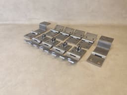 MERCEDES-BENZ STAINLESS STEEL Mercedes W463 G class Doors + Trunk Door Hinge Set 10 pcs — thumbnail 5
