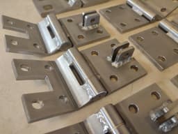 MERCEDES-BENZ STAINLESS STEEL Mercedes W463 G class Doors + Trunk Door Hinge Set 10 pcs — thumbnail 8