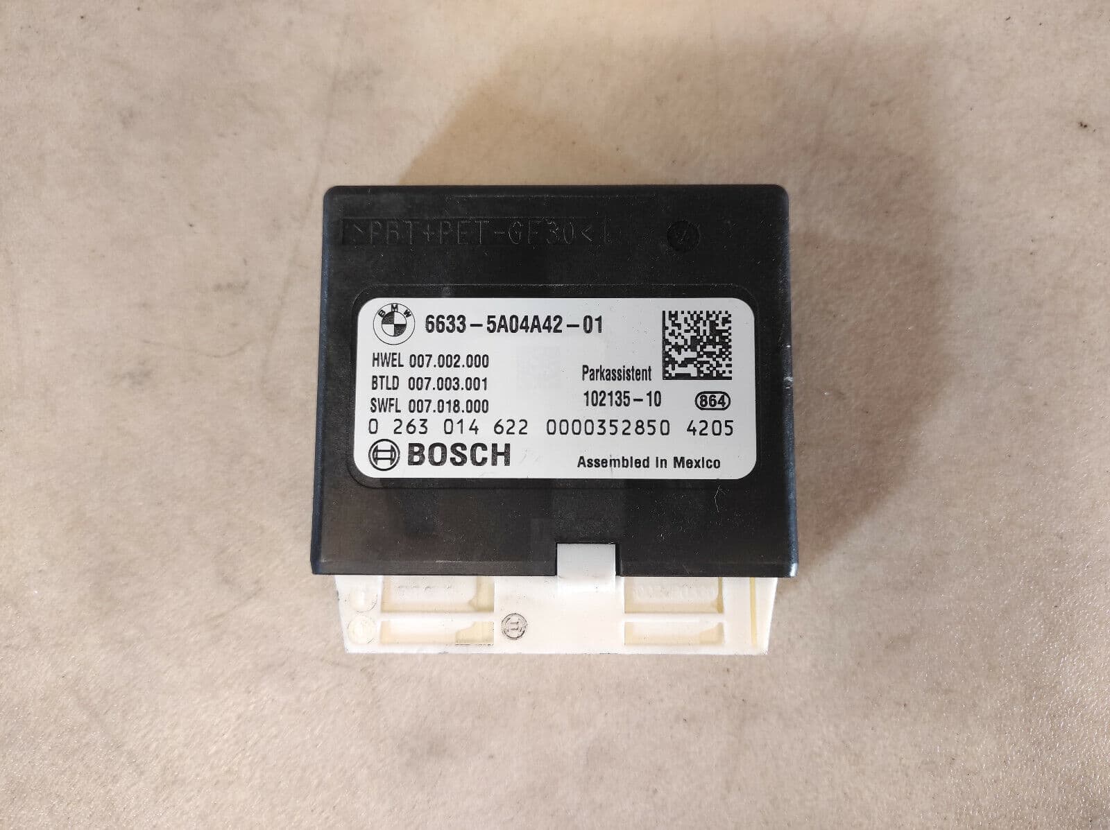 BMW BOSCH BMW 1 F20 F21 2 F22 F23 4 F36 - PDC PARKING SENSORS CONTROL MODULE 5A04A42