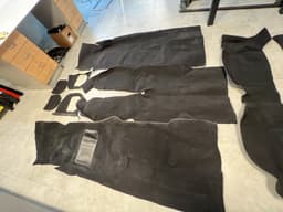 BMW BMW 7 E23 Interior Floor Carpet SET BLACK LHD Car until Facelift — thumbnail 7