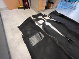 BMW BMW 7 E23 Interior Floor Carpet SET BLACK LHD Car until Facelift — thumbnail 6