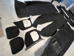 BMW BMW 7 E23 Interior Floor Carpet SET BLACK LHD Car until Facelift — thumbnail 9