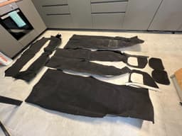 BMW BMW 7 E23 Interior Floor Carpet SET BLACK LHD Car until Facelift — thumbnail 2