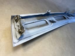 BMW BMW 7 E23 Genuine Front Upper Bumper Hood Molding Body Cover Alpinweiss 3 — thumbnail 6