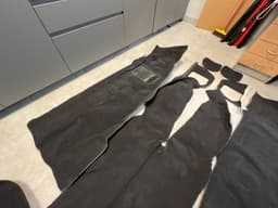 BMW BMW 7 E23 Interior Floor Carpet SET BLACK LHD Car until Facelift — thumbnail 5
