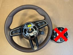 PORSCHE Porsche 95B MACAN 911 992 PANAMERA 971.2 TAYCAN Steering Wheel Drive Mode Braun — thumbnail 6