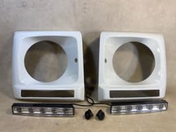 MERCEDES-BENZ Mercedes G class W463 Front Left/Right Headlight Trim + x2 LED Daylights SET — thumbnail 1