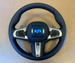 BMW BMW 5 6 X3 X4 G30 G31 G38 G32 G01 G02 OEM EU M Steering Wheel Paddles HEATING — thumbnail 2