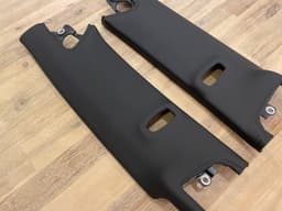 PORSCHE Porsche 911 991 Cabrio GENUINE Left & Right Leather A-Pillar Interior Trim SET — thumbnail 2