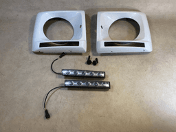 MERCEDES-BENZ Mercedes G class W463 Front Left/Right Headlight Trim + x2 LED Daylights SET — thumbnail 9