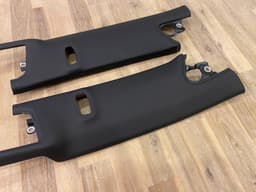 PORSCHE Porsche 911 991 Cabrio GENUINE Left & Right Leather A-Pillar Interior Trim SET — thumbnail 3