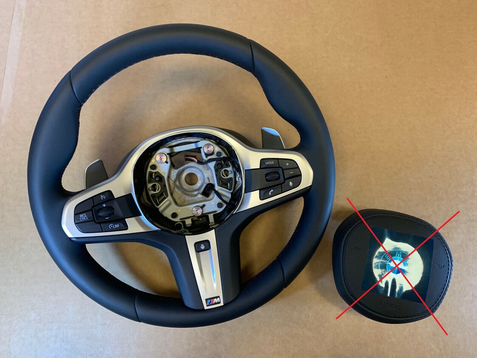 BMW BMW 5 6 X3 X4 G30 G31 G38 G32 G01 G02 OEM M Steering Wheel Paddles HEATING VIBRO