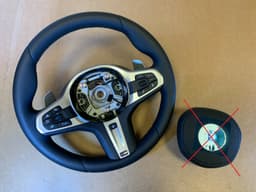 BMW BMW 5 6 X3 X4 G30 G31 G32 G01 G02 OEM M Steering Wheel Paddles HEATING VIBRO ACC — thumbnail 1