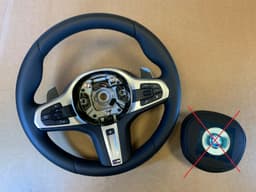 BMW BMW 5 6 X3 X4 G30 G31 G32 G01 G02 OEM EU M Steering Wheel Paddles HEATING VIBRO — thumbnail 1