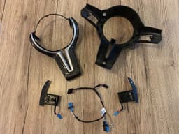 BMW BMW 1 2 3 4 F20 F22 F30 F31 F32 F33 Steering Wheel M3 Carbon Cover Paddles Wire — thumbnail 1