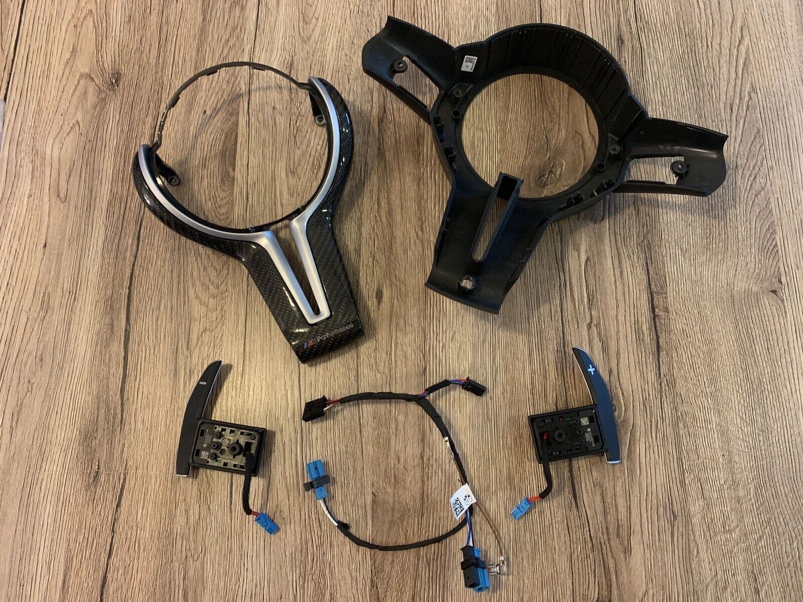 BMW BMW 1 2 3 4 F20 F22 F30 F31 F32 F33 Steering Wheel M3 Carbon Cover Paddles Wire