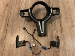 BMW BMW 1 2 3 4 F20 F22 F30 F31 F32 F33 Steering Wheel M3 Cover Paddles Wire SET — thumbnail 2