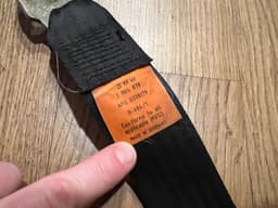 BMW BMW 3 E30 5 E28 7 E23 GENUINE Rear Center Seat Belt + Lock — thumbnail 7